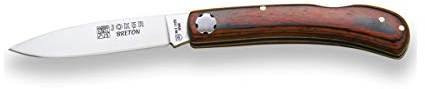 Joker Handgefertigter Taschenmesser Bretonisch NR42 Griff aus Rotholz und Klinge 7,5 cm MOVA, Angelgerät, Jagd, Camping und Wandern