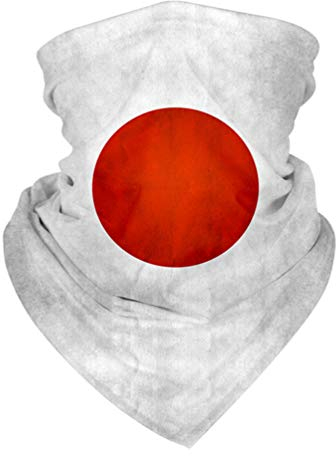 PRETYZOOM Bandana Schlauchschal Japan Flagge Sonnenschutz Halstuch Stirnband Kopftuch Nackenschutz Elastiche Schal Sturmhaube Unisex Sport Camping Radfahren Angeln Wandern Laufen Motorrad