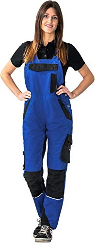 Planam Norit Damen Latzhose Kornblau schwarz Modell 6532 Größe 48