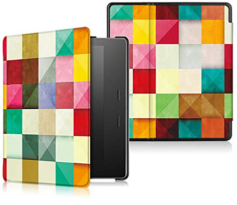 CCOO Étui étanche pour Kindle Oasis avec fonction de mise en veille automatique uniquement compatible avec Kindle Oasis 7 (10ème génération, 2019 et 9ème génération, 2017), 55 motifs