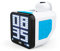 Bigben Retro Cube Wecker mit Projektor weiß-blau