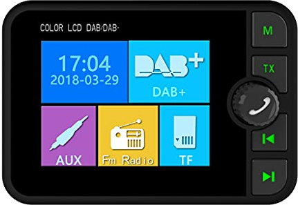 DAB-Radioempfänger im Auto mit Bluetooth-Player, unterstützt FM-Transmitter