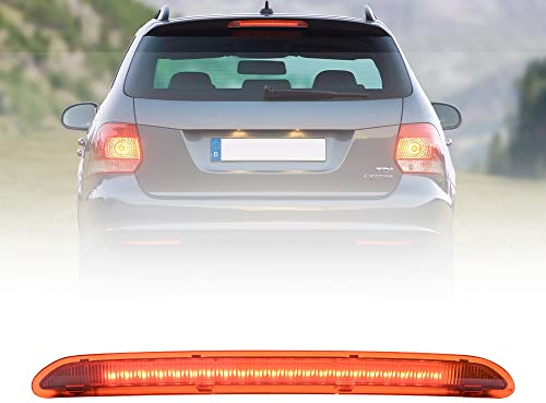 NSLUMO 1 x rote Linse LED dritte Bremsleuchte für Golf MK5 MK6 Schr?gheck Variant Plus B6 B7,3. bremsleuchte golf LED hinten mittig hohe Halterung Stop CHMS Lampe