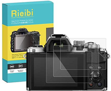 Rieibi 3 Stück Schutzfolie für Olympus PEN E-PL10 OM-D E-M1, E-M1 Mark II III E-M5 II III E-M10 E-M10 II III Displayschutzfolie, Hartglasfolie für Olympus