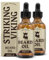 Striking Viking Beard Oil for Men - 60 ml, 2 Pack, Vanilla Scent - Naturally Derived Conditioner with Almond, Tea Tree, Argan & Jojoba Oil for Beard Growth, Softening & Moisturising