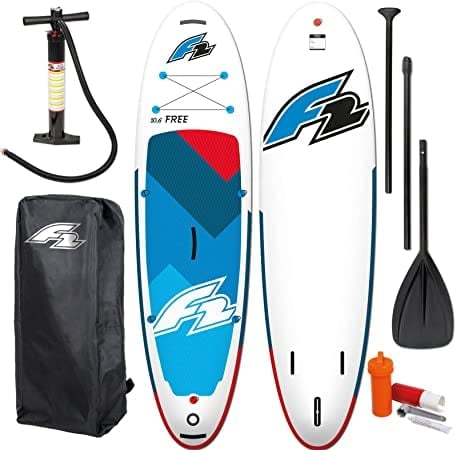 F2 SUP Free RED| Stand Up Paddle Board | Sup Board Set mit Paddel, Pumpe & Tasche (10,0)