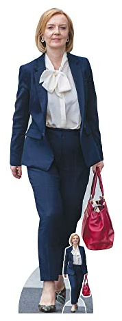 Star Cutouts CS1003 Liz Truss Conservative Politician Lifesize Cardboard Cutout with Mini – UK Politics Party Prop, Event Display & Photo Decoration