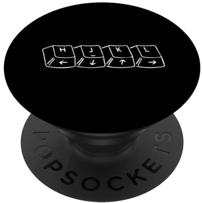 HJKL VIM Navigationstastatur Tasten für Vim und Neovim Fans PopSockets Klebender PopGrip