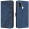 OKZone Kompatibel mit Samsung Galaxy A21S Hülle, Handyhülle Samsung A21S, PU Leder Tasche Wallet Schutzhülle Galaxy A21S, Flip Cover Klappbar Brieftasche Etui mit Magnet TPU Lederhülle (Blau)