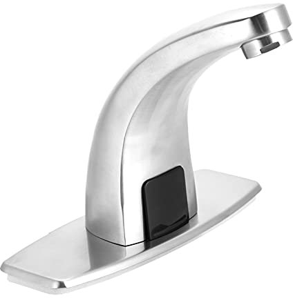SYH&AQYE Elektronischer automatischer Sensor, Infrarot Sensor Bad Wasserhahn Niederdruck Automatischer Wasserhähne Hochwertigem Massivem Messing Wasserhahn Heiß und Kaltwassermischventil
