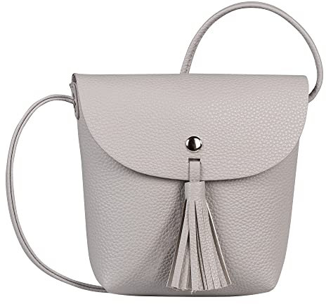 DENIM TOM TAILOR bags Ida Damen Umhängetasche Umschlagtasche Klein Grau