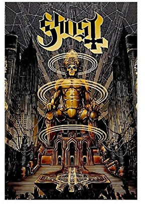 RIPEX Ghost Band Leinwand-Poster, Schlafzimmer, Dekoration, Sport, Landschaft, Büro, Raumdekoration, Geschenk, ohne Rahmen, 30 x 45 cm