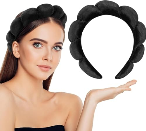Serre tete pour Laver le Visage (Noir)-1 unitè