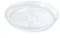 B2C Round Clear Transparent Plastic Plant Pot Saucers Water Trays 14-46cm (14cm)