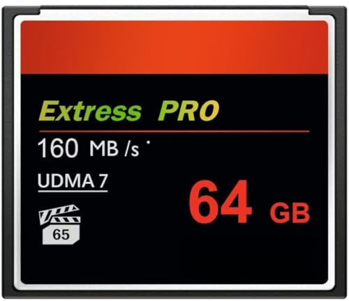 WQDMKE Camera Card 64GB CompactFlash Memory Card UDMA Speed Up to 160MB/s