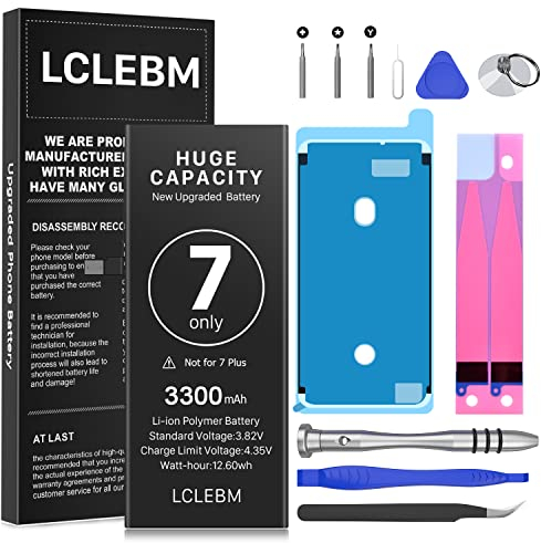 [6500mAh] Batteria per iPhone 7, Nuovo Aggiornamento iPhone 7 Sostituzione della Batteria ad Alta Capacità, A1660, A1778, A1779 con kit di riparazione completo