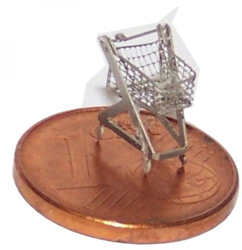 modellbahn-exklusiv Einkaufswagen, Bausatz für 14 Stück, Spur N, 1:160