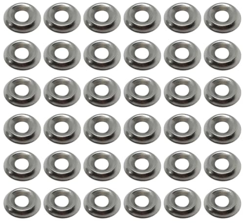 iplusmile Edelstahl Rostfreie Unterlegscheiben - 100 Stk Rosette Unterlegscheiben Senkkopfschrauben - Topfscheibe Senkkopf für Schraubbolzen