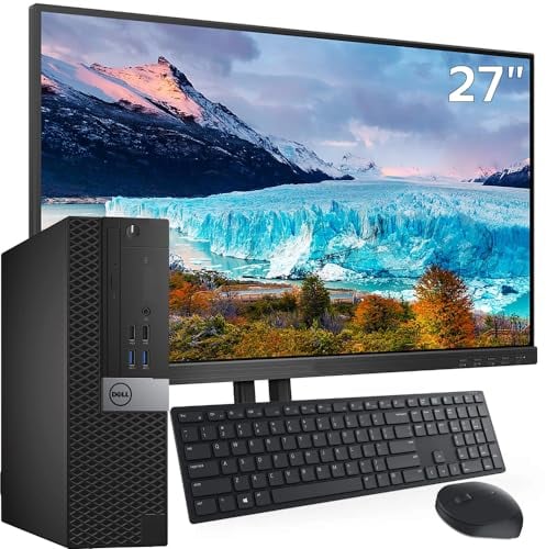 Bundle Computer SFF | Intel Core i7 | RAM 32 GB | SSD 1 tera | Win 11 Pro + Monitor 27 Zoll FullHD + Kit Maus und Tastatur Italienisch Office Wifi und Bluetooth