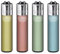 Clipper® 4er Set Metallic Pastel Feuerzeuge + 1 Sticker High Zombie