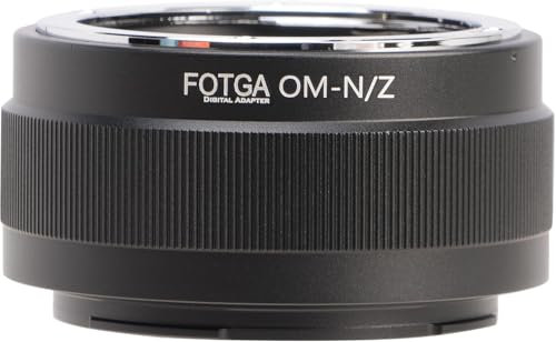Hersmay OM-Nikn Z Objektivadapter für Olympus OM Mount Objektiv für Nikon Z Mount Z8 Zf Zfc Z5 Z6 Z7 II Z6II Z7II Z9 Z50 Z30 Spiegellose DSLR Kamera