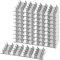 Pronged Truss Plate Flat Mending Plates with Nail Teeth Galvanized Steel Repair Tie Plate Bracket 1 mm Thick 8mm High for Roofing Trusses Wood Timber Connectors (2”x4”, 10)