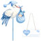 Storch Geburt für Draussen, Storch Willkommen Baby Storch Geburt, Willkommen Zuhause Baby Holzstorch Geburt für Draussen, Baby Willkommen Baby Geburt Storch Klapperstorch Holz für Draussen & Drinnen