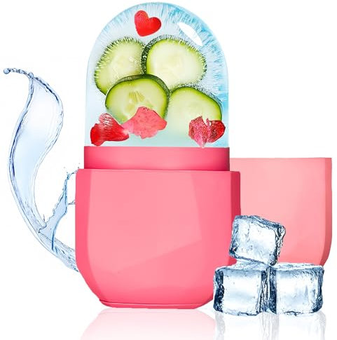 FRESH CUBE Ice Roller For Face Eyes and Neck,Refreshes Skin & Enhance a Radiant Look/Reusable Skincare Facial Tool to Tighten & Enhances Skin's Appearance & De-Puff The Eye Area
