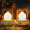 2Pack Ghost Campfire Night Light, Small Cute Kerosene Bedside Lamp, 2 Modes Dimmable Warm Night Lamp with Timer, Rechargeable Battery Night Light for Baby Nursing/Kids Sleep Aid/Camping/Party/Decor