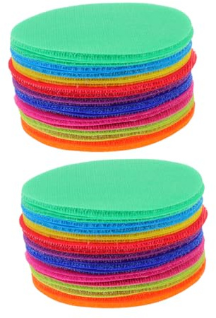 HOMSFOU 36 Stück Teppichpunkte Für Klassenzimmer Bunte Bodenmarkierungen Mit Für Kinder Lernspiele Vorschule 3.15 Zoll Sicher Und Vielseitig