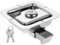 Holibanna 1 juego Cerradura de Panel Inoxidable para Camiones y Autocaravanas con Llaves Seguridad Remolques y Furgonetas Cerradura Handle