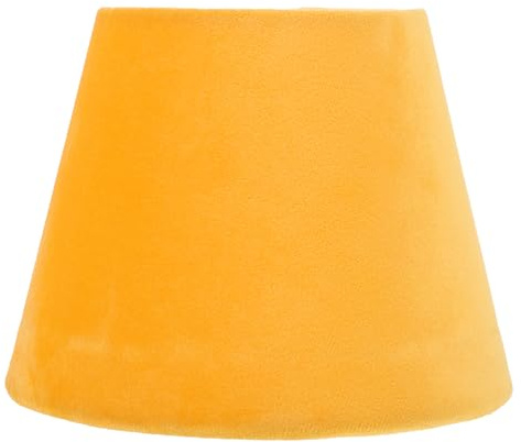 Zarter Lampenschirm als Schutzhülle für Schreibtischlampe | Velour Stoff, 1 Stück, für E14 und E27 Lampenhalter, Simple Chic, Dekorativ