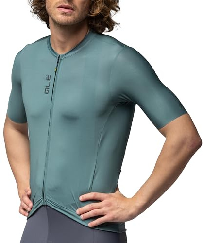 Alé Cycling Herren Pragma Colour Block Off-Road Kurzarm Radtrikot, Moosgrün, M