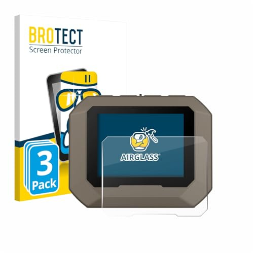 BROTECT Schutzglas für Garmin Xero C2 | 3 Stück Transparenter Displayschutz Made in Germany Schutzfolie Panzer Folie Glas 9H Anti-Fingerprint Einfache Montage Clear