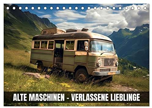 Alte Maschinen - verlassene Lieblinge (Tischkalender 2026 DIN A5 quer), CALVENDO Monatskalender: Eine Welt voller Nostalgie und Altmetall (CALVENDO Hobbys)