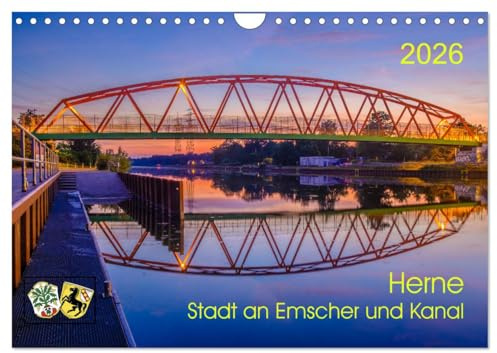 Herne: Stadt an Emscher und Kanal (Wandkalender 2026 DIN A4 quer), CALVENDO Monatskalender: Herne: An Emscher und Rhein-Herne-Kanal (CALVENDO Orte)