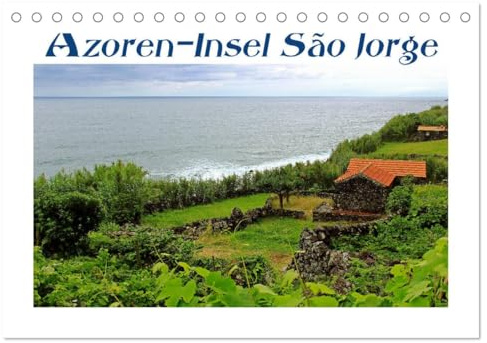 Azoren-Insel Sao Jorge – traumhafte Fajas auf dem grünsten Eiland Portugals (Tischkalender 2026 DIN A5 quer), CALVENDO Monatskalender: Erlebe ... entlang der Steilküste. (CALVENDO Natur)