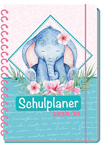 Trötsch Schulplaner Animals 2020/2021: mit farbigen Innenseiten
