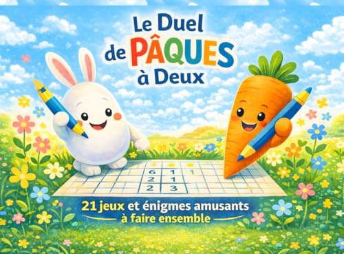 Le Duel de Pâques à Deux: 21 jeux et énigmes amusants à faire ensemble