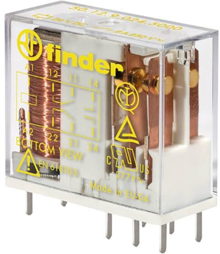 Finder Serie 50 – RELE Schläuche 5 mm 2 Kontakte Agni + AU 12 VDC