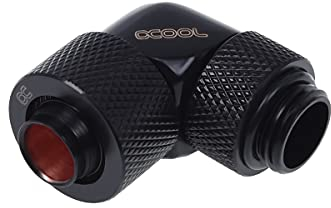 Alphacool HF 13/10 Anschraubtülle 90° drehbar G1/4 - Deep Black