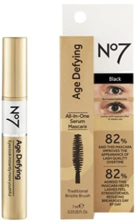 No7 Anti-Aging-All-in-One-Serum-Mascara in Schwarz