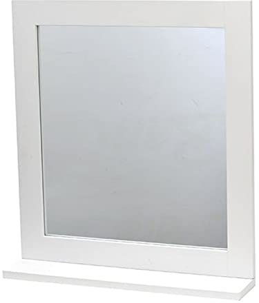 2 en 1 Miroir et Tablette de salle de bain - Style épuré