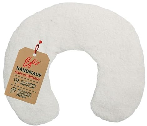 Efie Bio-Kirschkern Schulterwärmer – 100% Baumwolle (kbA), – ergonomisches Wärmekissen für Nacken & Schultern – handgefertigt in Deutschland