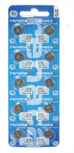 Renata Mercury SR920W-370 Batterie, 1,55 V, hergestellt in der Schweiz, Silber