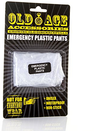 Boxer Gifts Old Age Emergency Pants | Funny Gift for Retirement Birthday Christmas Secret Santa Boxer Briefs, Clear, One