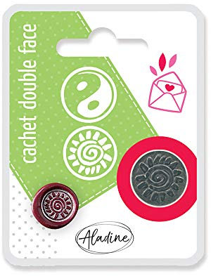 Siegel Stempelplatte, Doppelmotiv, Sonne/Yin Yang