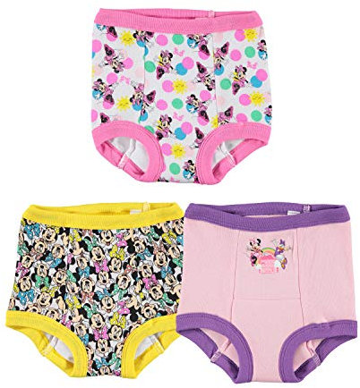 Disney Minnie Mouse Girls' 3-Pack Training Pants & Chart Set