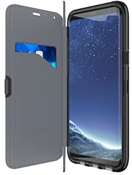 Tech21 Evo Wallet Protective Case with Card Storage for Samsung S8 Plus T21-5609 - Black