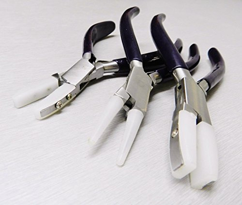 Nylon JAW Pliers HD 3 Set Jewelry Craft Bead Wire Working Bending Forming Tools (10E)